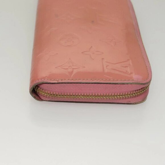 LOUIS VUITTON Vernis Zippy Wallet Long Wallet Poppy Petal M61562 LV Auth am8739 - Picture 3 of 15
